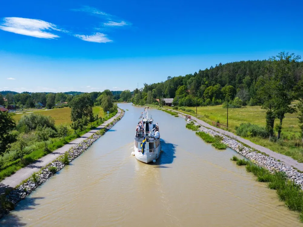 The canal tour to Stegeborg with M/S Athene